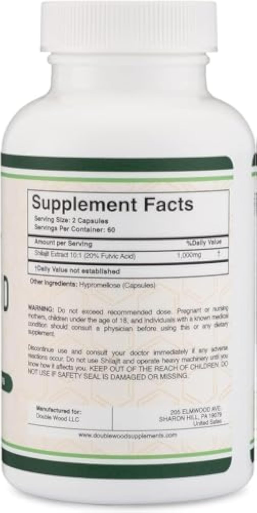 Fulvic Acid Supplement Capsules, 1000mg Extract
